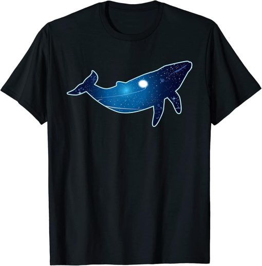 Humpback whale in Space | Funny Beluga Orca Blue whale T-Shirt