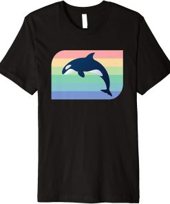 Retro Orca Killer Whale Ocean Sea Vintage Marine Aquatic Premium T-Shirt