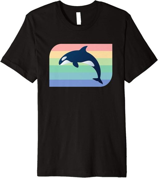 Retro Orca Killer Whale Ocean Sea Vintage Marine Aquatic Premium T-Shirt