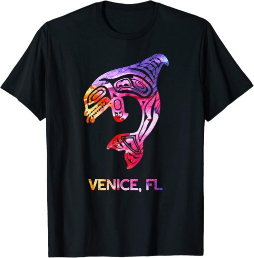 Tribal Venice Orca Killer Whale Native American T-Shirt