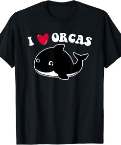 I LOVE ORCAS Heart Cute Baby Killer Whale Toddler Girls Kids T-Shirt